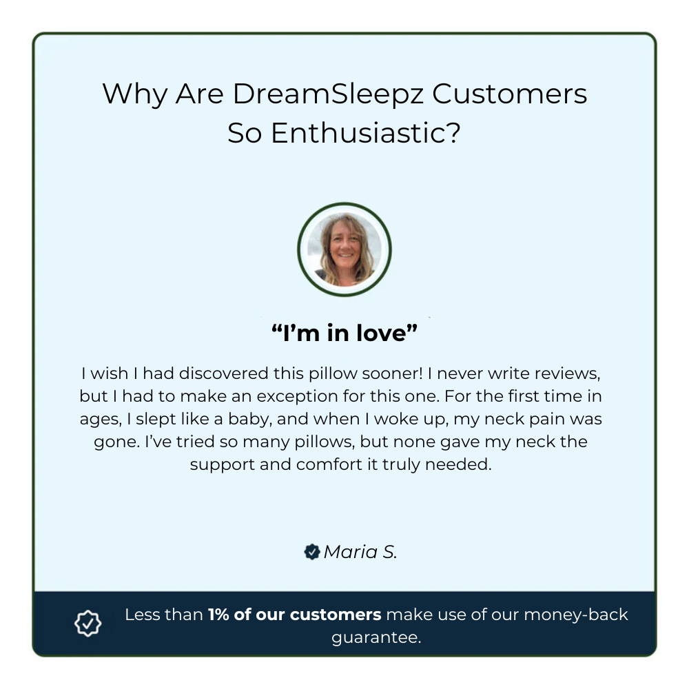 The Original DreamSleepz Pillow – Finally Wake Up Pain-Free and Refreshed