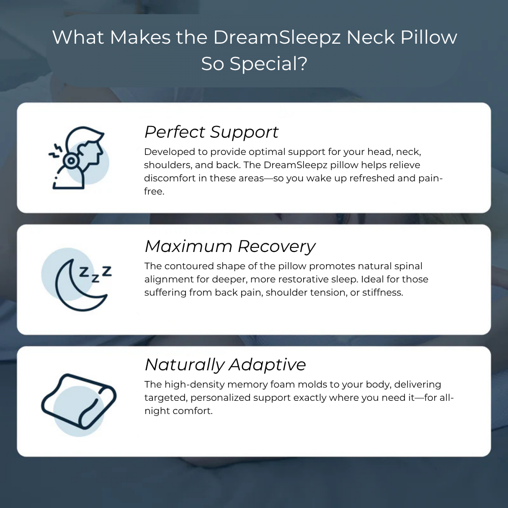 The Original DreamSleepz Pillow – Finally Wake Up Pain-Free and Refreshed